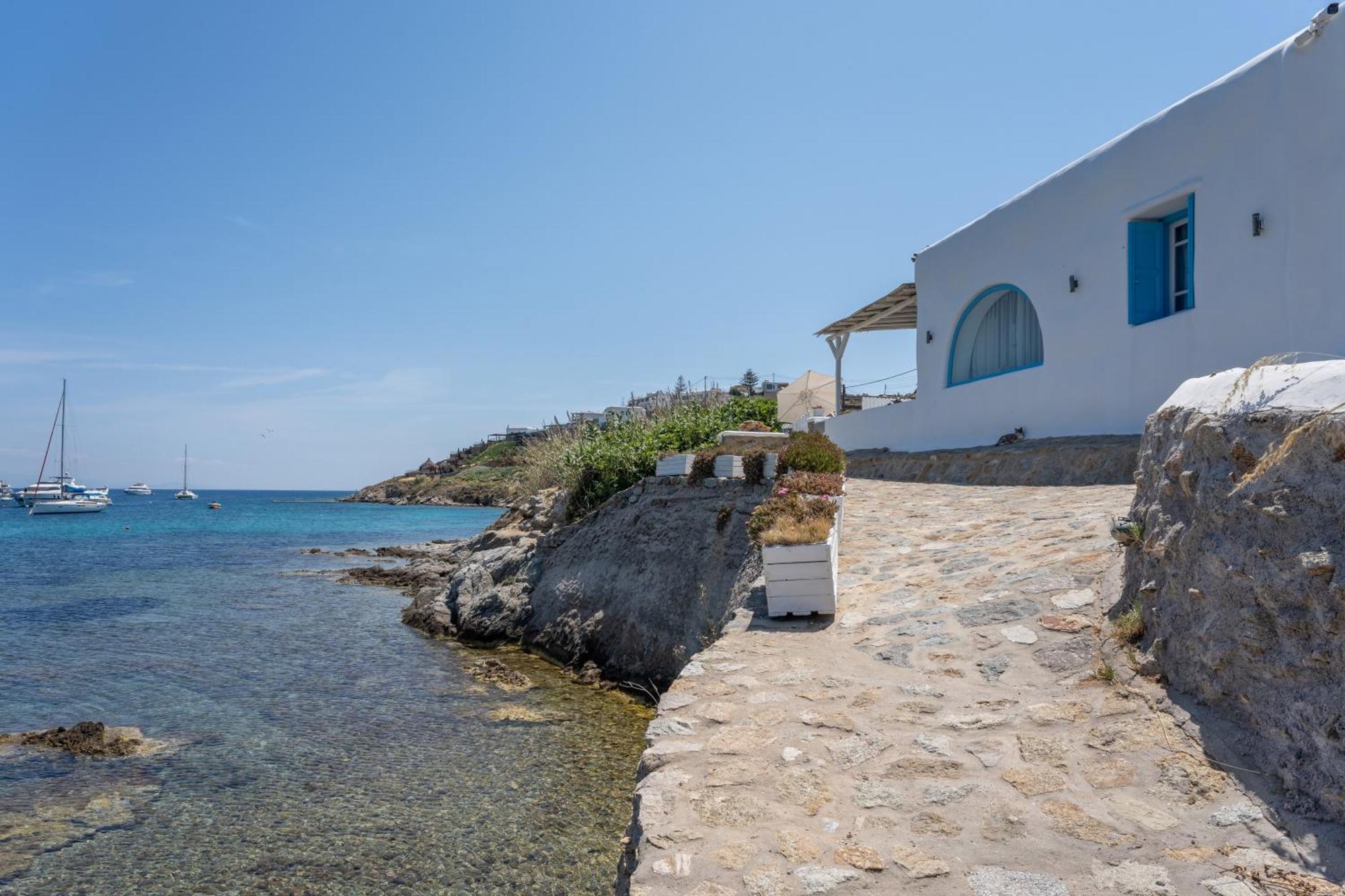 Luxury Sea House By Blue Waters Mykonos Villa ออร์นอส ภายนอก รูปภาพ