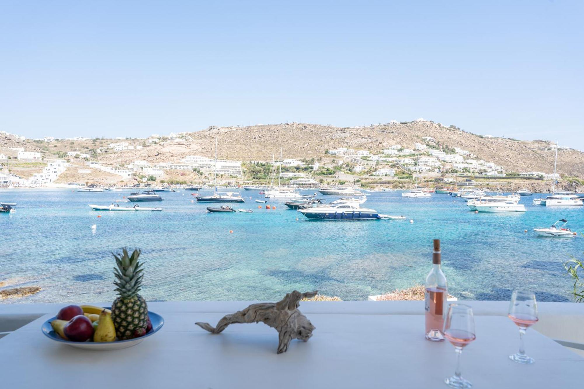 Luxury Sea House By Blue Waters Mykonos Villa ออร์นอส ภายนอก รูปภาพ