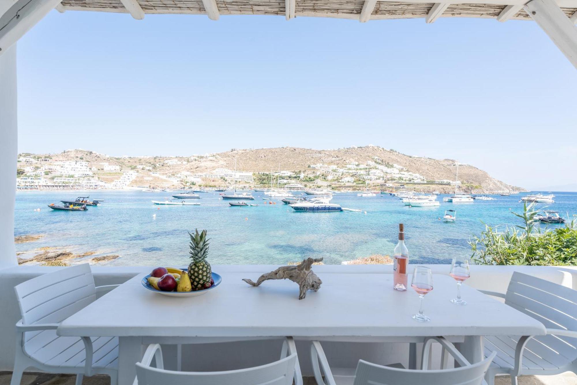 Luxury Sea House By Blue Waters Mykonos Villa ออร์นอส ภายนอก รูปภาพ