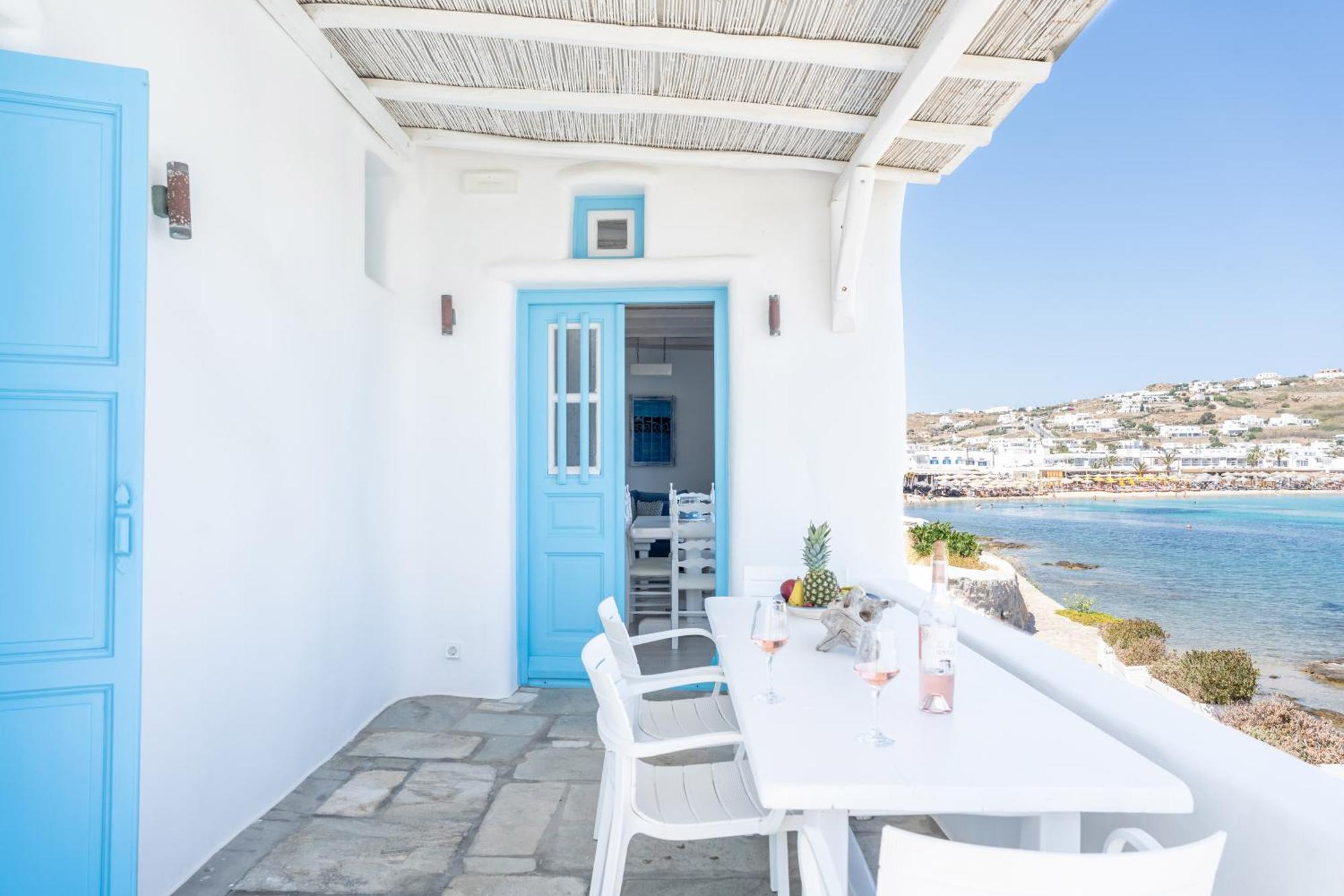 Luxury Sea House By Blue Waters Mykonos Villa ออร์นอส ภายนอก รูปภาพ