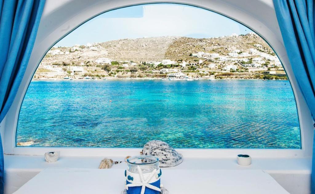 Luxury Sea House By Blue Waters Mykonos Villa ออร์นอส ภายนอก รูปภาพ