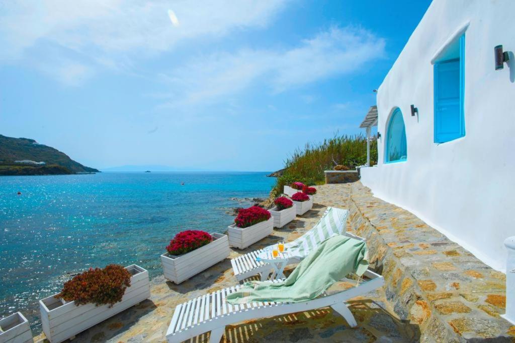 Luxury Sea House By Blue Waters Mykonos Villa ออร์นอส ภายนอก รูปภาพ