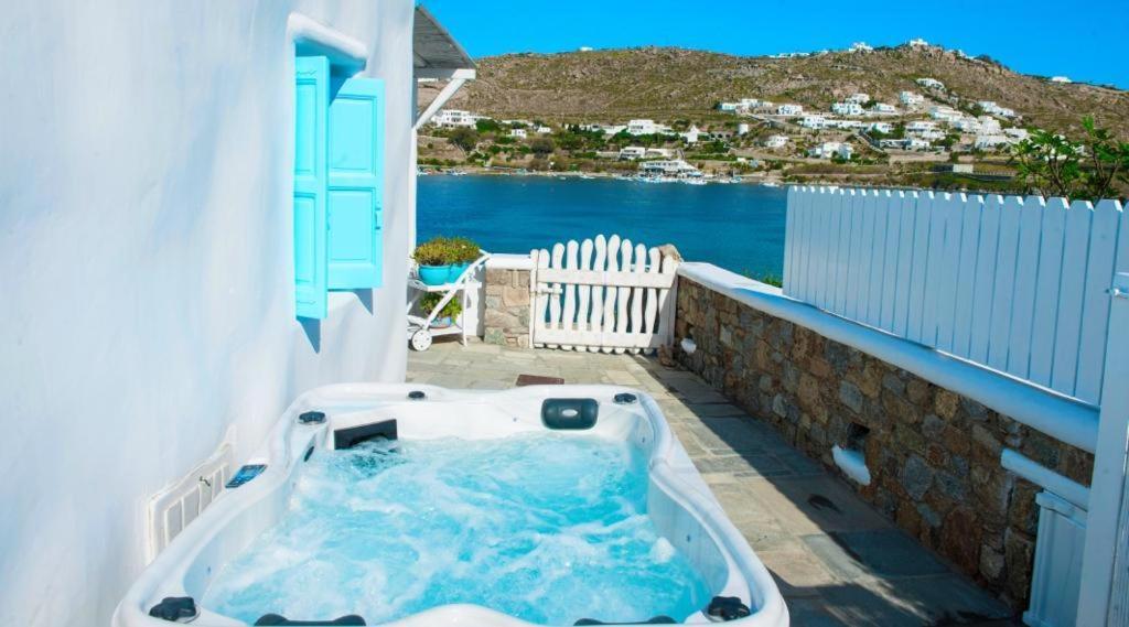 Luxury Sea House By Blue Waters Mykonos Villa ออร์นอส ภายนอก รูปภาพ